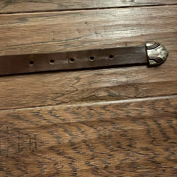 Chico’s Women’s Logan Trouser Leather Brown Belt - Picture 6 of 7